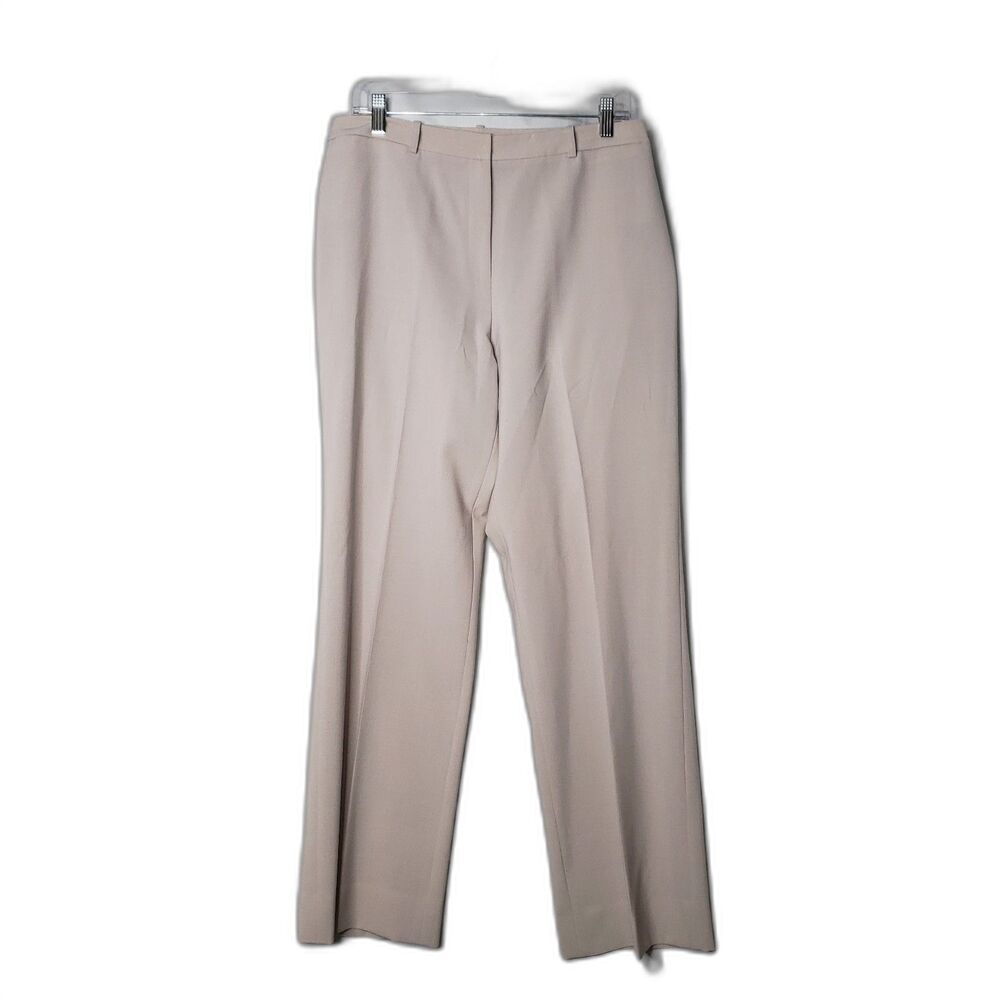 ANNE KLEIN Beige Dress Pants Slacks Trousers Wool Blend Womens Size 12